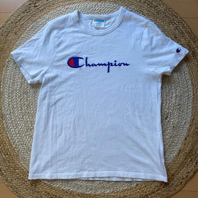 Champion(チャンピオン)のレディスL チャンピオン コットン 半袖 Tシャツ 白 レディースのトップス(Tシャツ(半袖/袖なし))の商品写真