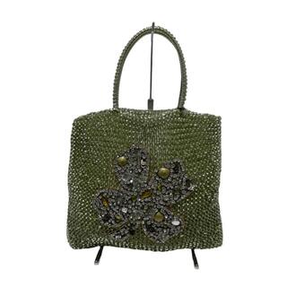 ブランド割引セール ✨ お花装飾 ✨ アンテプリマ　トートバッグ　ハンドバッグ　ブラック　ワイヤー ハンドバッグ