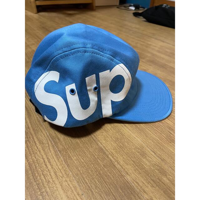 Supreme - SUP CAMP CAP サイドロゴ　水色　未使用品