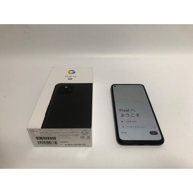 Google Pixel(グーグルピクセル)のGoogle pixel 4a (5g) ブラック スマホ/家電/カメラのスマートフォン/携帯電話(スマートフォン本体)の商品写真