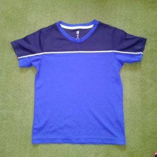 ユニクロ(UNIQLO)の男の子　Tシャツ　130　ユニクロ　DRY-EX　青(Tシャツ/カットソー)