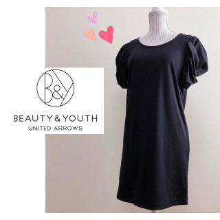 ビューティアンドユースユナイテッドアローズ(BEAUTY&YOUTH UNITED ARROWS)のBEAUTY & YOUTH UNITED ARROWS 黒ワンピース(ひざ丈ワンピース)