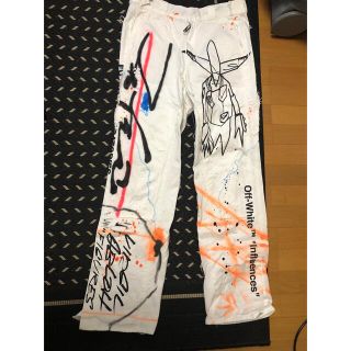 オフホワイト(OFF-WHITE)のoff white futura ペイントパンツ(その他)