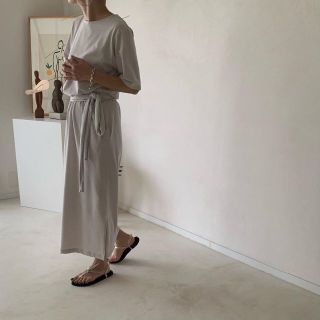 アパルトモンドゥーズィエムクラス(L'Appartement DEUXIEME CLASSE)のARGUE アギュー 21ss DRY COTTON LADY DRESS 1(ロングワンピース/マキシワンピース)