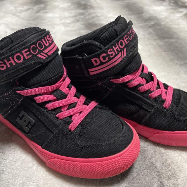 DC SHOE(ディーシーシュー)のDC☆キャンバス地ハイカットスニーカー20cm キッズ/ベビー/マタニティのキッズ靴/シューズ(15cm~)(スニーカー)の商品写真