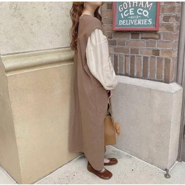 lawgy(ラウジー)のlawgy original 2way long vest brown レディースのトップス(ベスト/ジレ)の商品写真