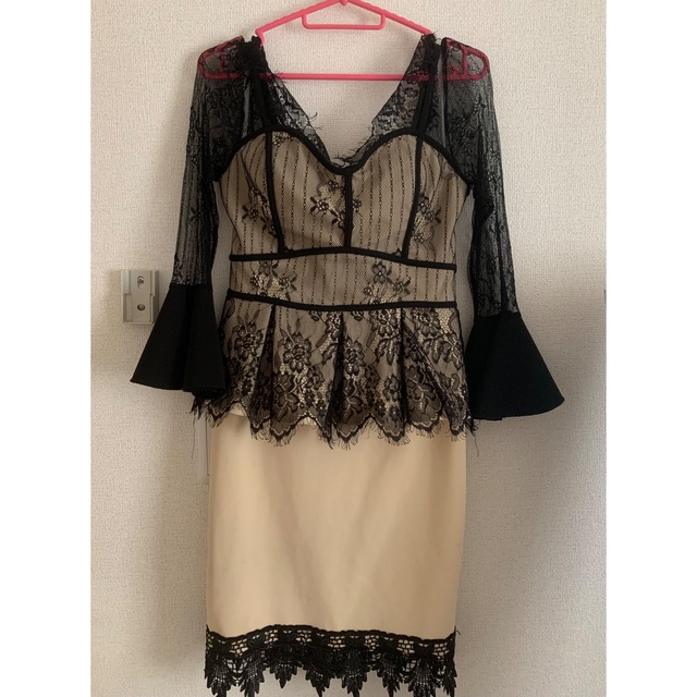 dazzy store(デイジーストア)の袖ありペプラムドレス レディースのフォーマル/ドレス(ミニドレス)の商品写真
