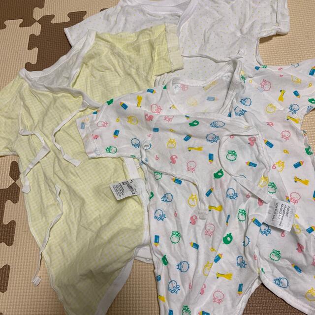AEON(イオン)の新生児コンビ肌着3枚セット キッズ/ベビー/マタニティのベビー服(~85cm)(肌着/下着)の商品写真