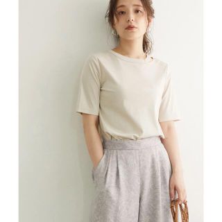 ロペピクニック(Rope' Picnic)の新品 ROPÉ PICNIC ロペピクニック スリットネックカットトップス(カットソー(半袖/袖なし))