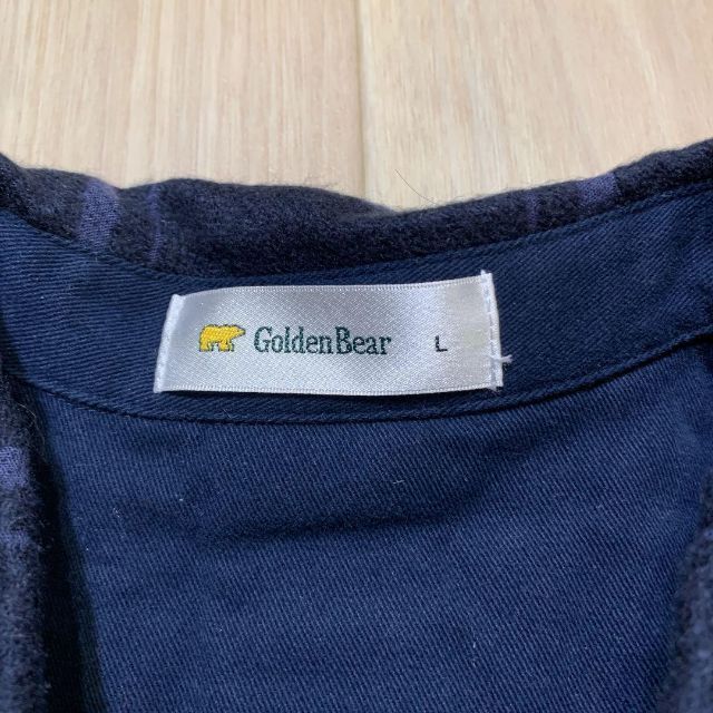 Golden Bear(ゴールデンベア)の即発送 golden bear レディース シャツ 長袖 チェック ネイビー L レディースのトップス(シャツ/ブラウス(長袖/七分))の商品写真