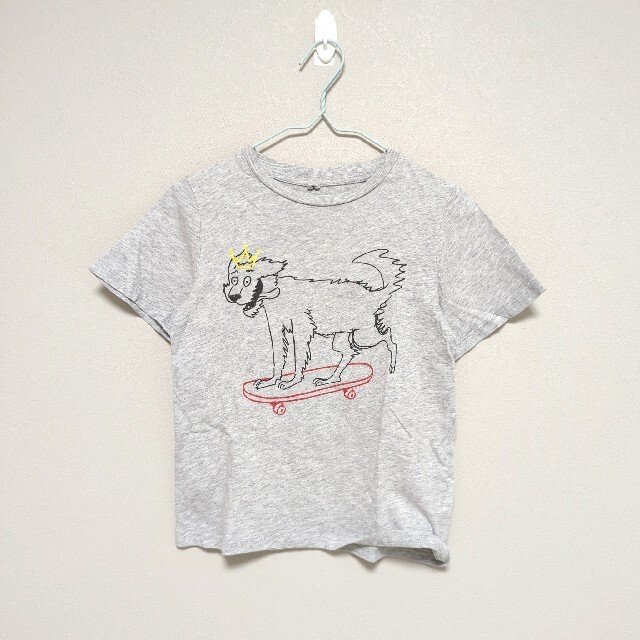 Stella McCartney(ステラマッカートニー)の【USED】Stella  McCartney グレー半袖Tシャツ　4Y キッズ/ベビー/マタニティのキッズ服男の子用(90cm~)(Tシャツ/カットソー)の商品写真