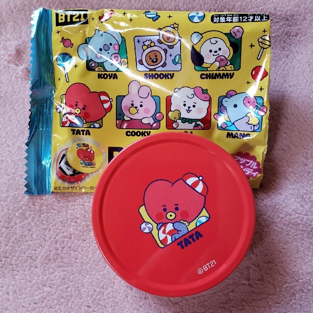 プチキャン BT21 TATA テテ エンタメ/ホビーのおもちゃ/ぬいぐるみ(キャラクターグッズ)の商品写真