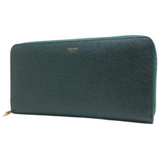 セリーヌ(celine)のセリーヌ ラージ ジップド ウォレット ダークグリーン 40802023713(財布)