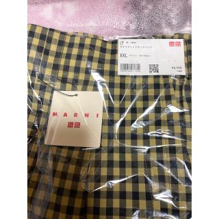 ユニクロ(UNIQLO)のMARNI✖️UNIQLO ワイドフィットタックパンツ XXLサイズ 新品(スラックス)