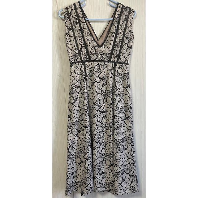 Herlipto LaceTrimmed Floral Dress　Sロングワンピース/マキシワンピース
