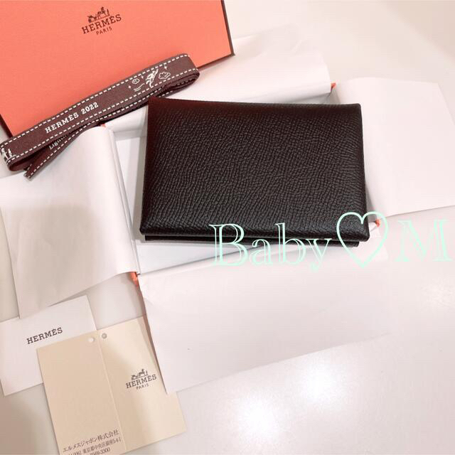 Hermes(エルメス)の【入手困難】HERMES超レア♡カルヴィデュオ ブラック×シルバー金具  Z刻印 レディースのファッション小物(財布)の商品写真