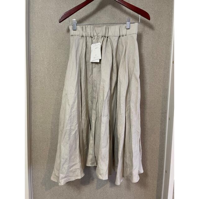 UNITED ARROWS(ユナイテッドアローズ)の新品・タグ付　ユナイテッドアローズ　麻ロングスカート　36 レディースのスカート(ひざ丈スカート)の商品写真