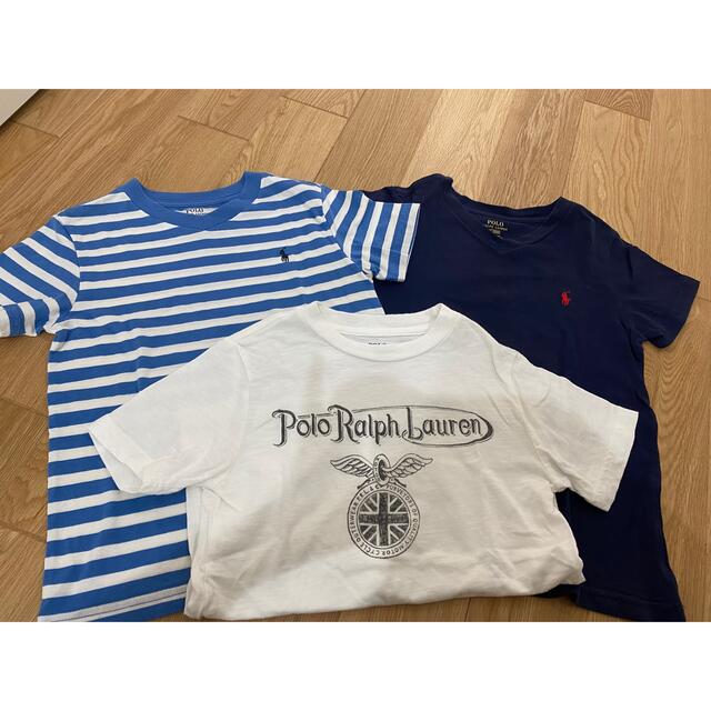 Ralph Lauren(ラルフローレン)の中古　　お値下げ　ラルフローレン　キッズ　Tシャツ　120㎝　3枚セット キッズ/ベビー/マタニティのキッズ服男の子用(90cm~)(Tシャツ/カットソー)の商品写真