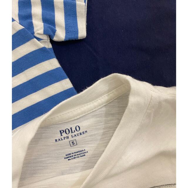 Ralph Lauren(ラルフローレン)の中古　　お値下げ　ラルフローレン　キッズ　Tシャツ　120㎝　3枚セット キッズ/ベビー/マタニティのキッズ服男の子用(90cm~)(Tシャツ/カットソー)の商品写真