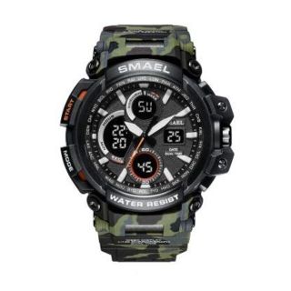 SMAEL 1708MC スポーツウォッチ（迷彩タイプ、アーミーグリーン)(腕時計(デジタル))