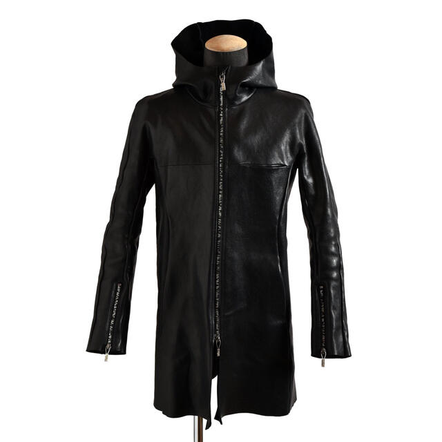 お歳暮 ISAMUKATAYAMA BACKLASH - GUIDI CAMEL LEATHER HOODIE COATの