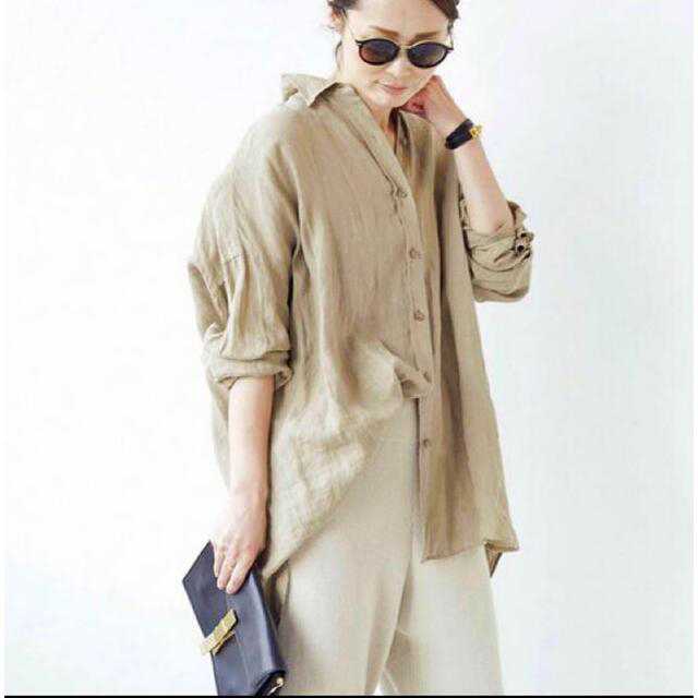 レディースDeuxieme Classe  WIDE LINEN シャツ