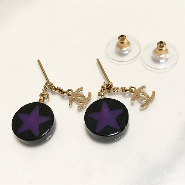 シャネル ピアス ココマーク スター 星 ゴールド スイング シャネル ピアス ココマーク スター 星 ゴールド スイング