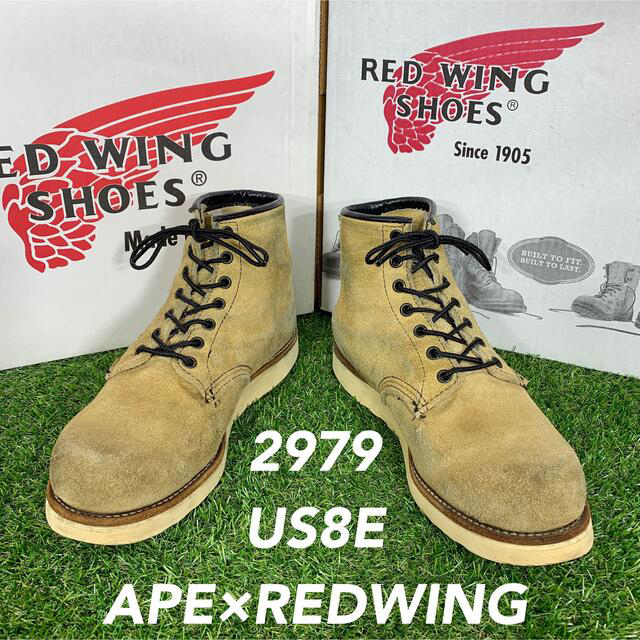 REDWING(レッドウィング)の【安心品質784】限定レッドウイング×APE☆REDWINコラボブーツ送料無料 メンズの靴/シューズ(ブーツ)の商品写真