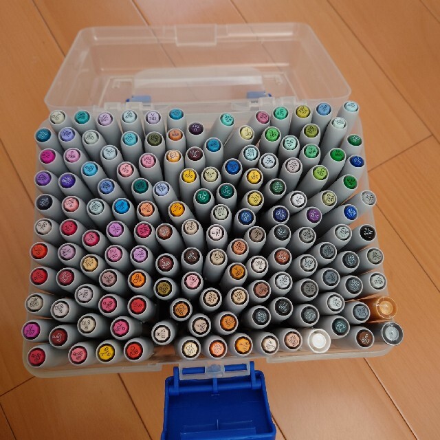 マービー】ルプルーム144色セットアルコールインクマーカーの通販 by