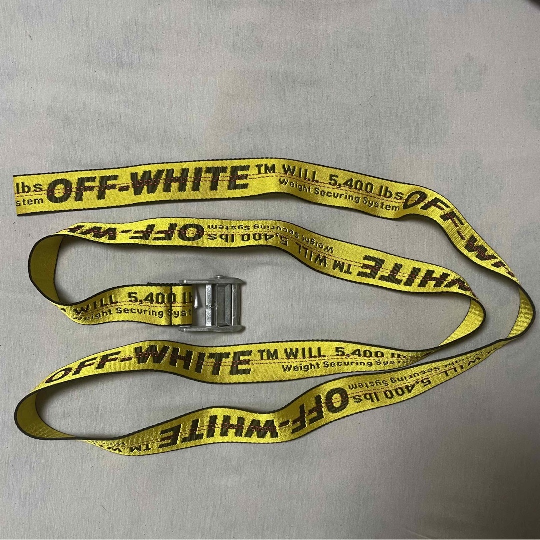 OFF-WHITE(オフホワイト)のoff-white オフホワイト インダストリアルベルト イエロー　黄色　初期 メンズのファッション小物(ベルト)の商品写真