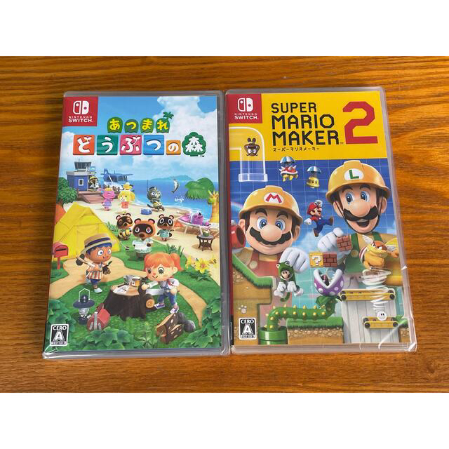 スプラトゥーン2とマリオメーカー2　Switch　新品未使用２つセットで