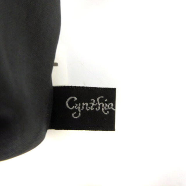 Cynthia Rowley(シンシアローリー)のシンシアローリー スカート フレア ひざ丈 刺繍 黒 オフ白 1 レディースのスカート(ひざ丈スカート)の商品写真