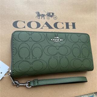 コーチ(COACH) 財布(レディース)（グリーン・カーキ/緑色系）の通販 
