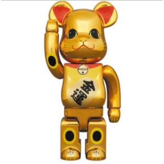 メディコムトイ(MEDICOM TOY)の新品BE@RBRICK 招き猫 金運 金メッキ 参 400％　ベアブリック   (その他)