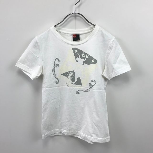 DIESEL(ディーゼル)の【人気】ディーゼル 半袖 Tシャツ 綿100％ ホワイト サイズS レディース レディースのトップス(Tシャツ(半袖/袖なし))の商品写真