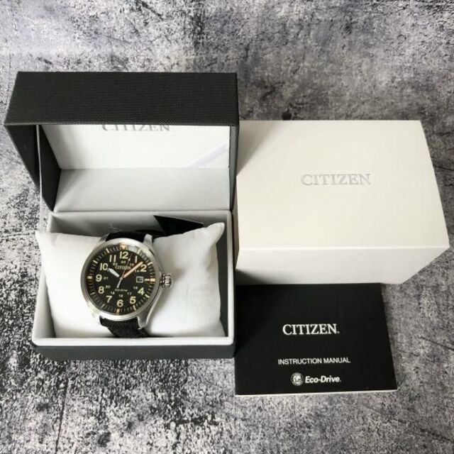 CITIZEN - 新品☆シチズン ソーラー エコドライブ CITIZEN ミリタリー