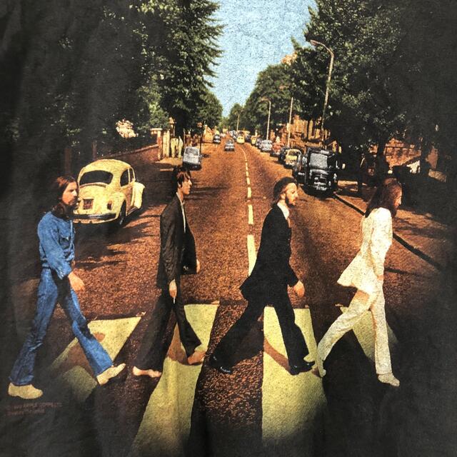 THE BEATlESザビートルズ黒半袖メンズSバンドTシャツ90'sロック古着の