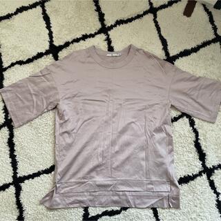 ユニクロ(UNIQLO)の美品★UNIQLO +JスーピマコットンオーバーサイズT(Tシャツ(半袖/袖なし))