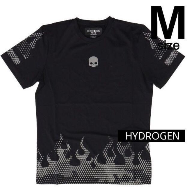 HYDROGEN(ハイドロゲン)の新品　ハイドロゲン HYDROGEN テニス　Tシャツ　Mサイズ　BLACK　黒 メンズのトップス(Tシャツ/カットソー(半袖/袖なし))の商品写真