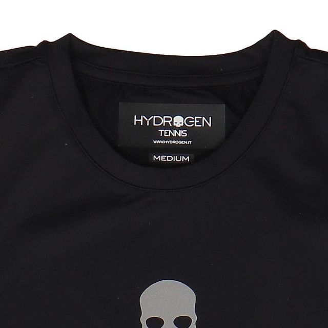 HYDROGEN(ハイドロゲン)の新品　ハイドロゲン HYDROGEN テニス　Tシャツ　Mサイズ　BLACK　黒 メンズのトップス(Tシャツ/カットソー(半袖/袖なし))の商品写真