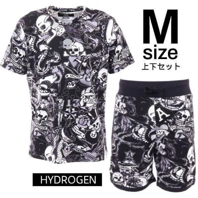 ハイドロゲン HYDROGEN テニス　Tシャツとハーフパンツのセット Mサイズ