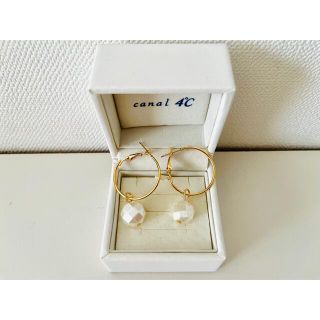 セオリー(theory)のパール リング ゴールドピアス(ピアス)