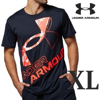 アンダーアーマー(UNDER ARMOUR)の新品 XL アンダーアーマーメンズ 半袖Tシャツ スポーツ Tシャツ BLAC(Tシャツ/カットソー(半袖/袖なし))