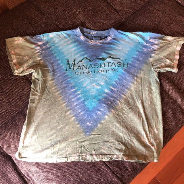 超激レア 90s マナスタッシュ H付き タイダイTシャツ USA