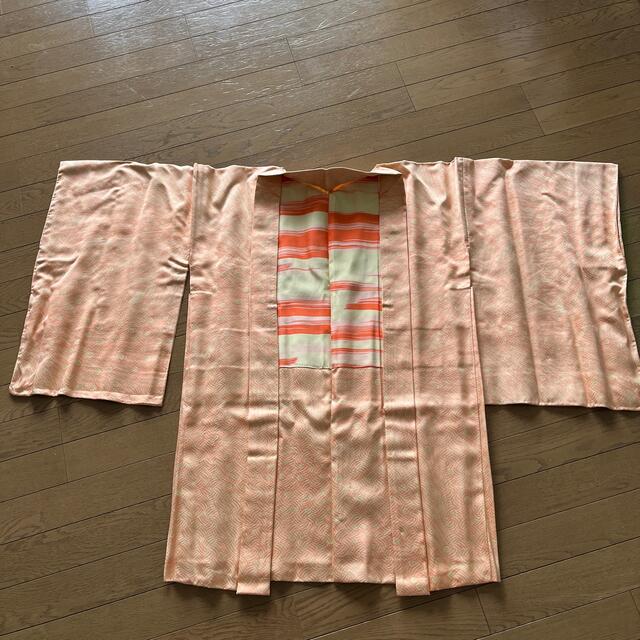 BY 2729 鳳凰 スワトウ刺繍 訪問着 丸に剣方喰 紋 薄サーモンピンク 1