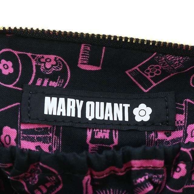 MARY QUANT(マリークワント)のマリークワント MARY QUANT ポーチ アクセサリーポーチ ナイロン 黒 レディースのファッション小物(ポーチ)の商品写真