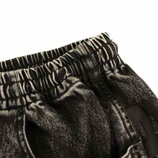 アレキサンダーワン 近年モデル イージー ジョガーパンツ サイドロゴ S 黒