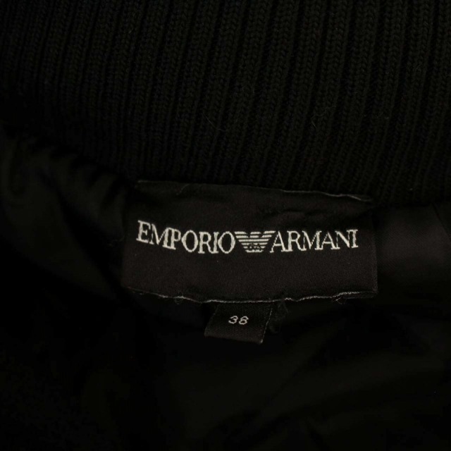 Emporio Armani(エンポリオアルマーニ)のエンポリオアルマーニ ダッフルコート ウール H2A9J フード 38 S 黒 レディースのジャケット/アウター(ダッフルコート)の商品写真