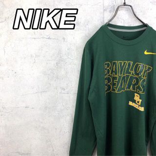 ナイキ(NIKE)の希少 90s ナイキ ロンT プリントロゴ スウッシュ 美品(Tシャツ/カットソー(七分/長袖))