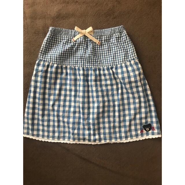 DOUBLE.B(ダブルビー)のミキハウス スカート 110cm キッズ/ベビー/マタニティのキッズ服女の子用(90cm~)(スカート)の商品写真